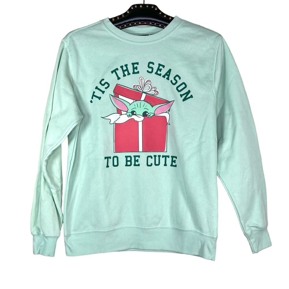 Star Wars Christmas The Child 'Tis The Season To Be Cute Sweatshirt Size S/M NWT